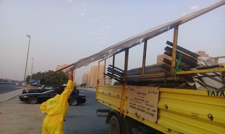 إزالة 1450 إعلانًا وتحرير 162 مخالفة خلال شهر في الجهراء