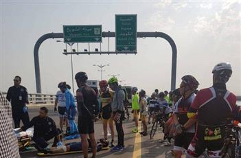 إصابة 5 أشخاص في تصادم دراجات هوائية على جسر الشيخ جابر