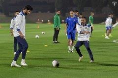 #منتخب_الكويت أجرى تدريبه الأخير لمباراة السعودية