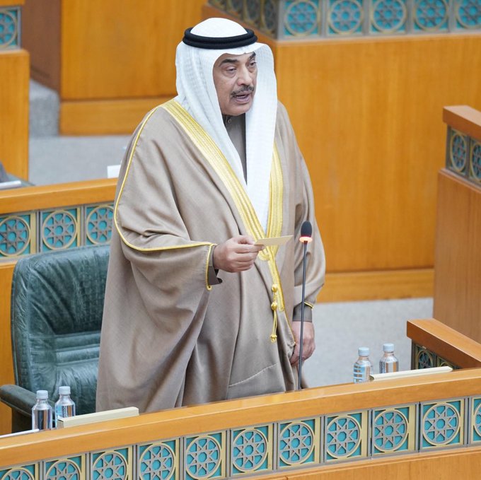سمو رئيس مجلس الوزراء من #مجلس_الأمة: عظيم الامتنان لصاحب السمو على الثقة الغالية وأسأل الله أن يعينني على تحملها