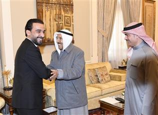 سمو الأمير يقيم مأدبة غداء على شرف رئيس مجلس النواب العراقي