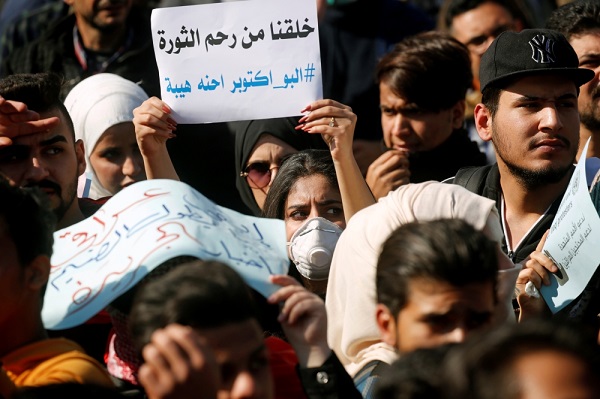 مواجهات بين محتجين عراقيين وأنصار #الصدر