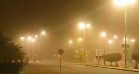 #طقس_الكويت: غبار وانعدام للرؤية #حظر_جزيي