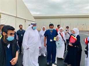 وزير الصحة يتفقد موقع استقبال طائرات الإجلاء بمطار T4 لمتابعة استعدادات فرق الإجلاء الطبية وجهوزية مراكز الفحص