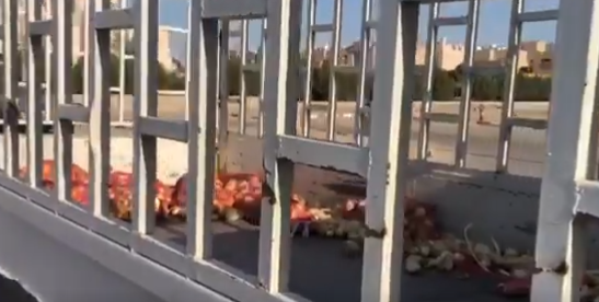 “التجارة”: ضبط شاحنة البصل المخالفة