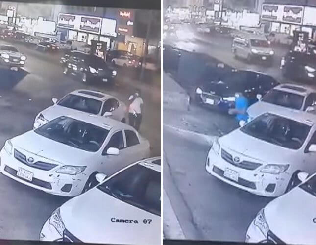 شاهد: لص يسرق سيارة لكزس تركها صاحبها في وضع التشغيل