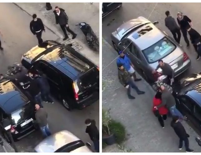 شاهد ضرب رجل أمن لبناني بطريقة عنيفة وسط شارع في طرابلس