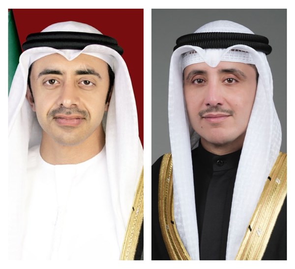 وزير الخارجية يتلقى اتصالاً هاتفياً من نظيره الإماراتي لتهنئته بمناسبة الأعياد الوطنية