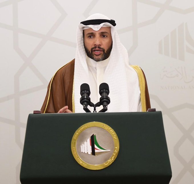 الغانم : الأغلبية الخاصة بالتصويت على تأجيل استجوابات رئيس الحكومة تحققت وسأوضح تفاصيلها بالجلسة القادمة #هوشه_المجلس