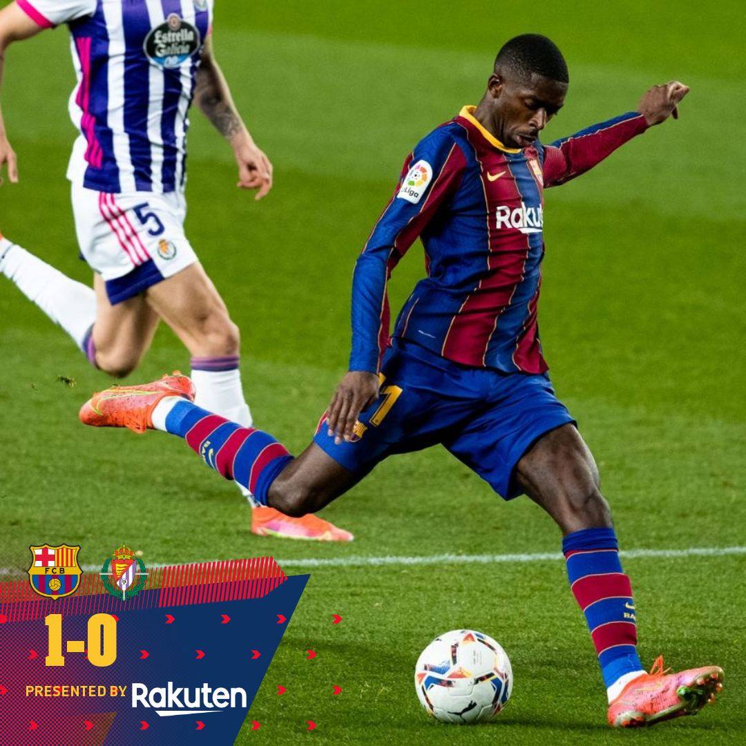 بفضل دمبيلي برشلونة يحقق فوزا صعبا على ضيفه بلد الوليد