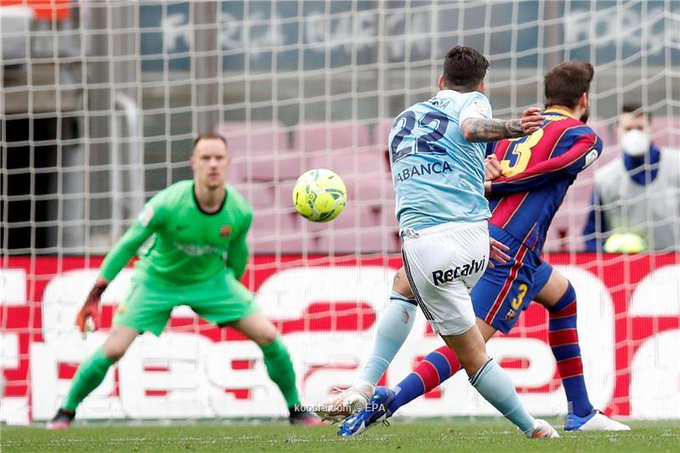 #سيلتا_فيجو يُقصي #برشلونة من سباق الليجا