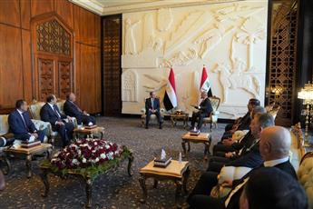 الرئيسان العراقي والمصري يتفقان على تعزيز التعاون الثلاثي بين العراق ومصر والاردن