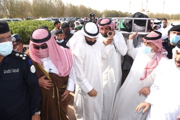 الغانم والعلي والنهام وقيادات أمنية تقدموا مشيعي شهيد الواجب عبدالعزيز الرشيدي