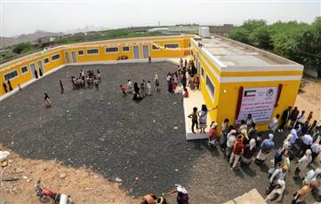 «الكويتية للإغاثة» ​تفتتح مدرسة أساسية بمحافظة أبين اليمنية