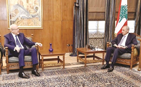 ميقاتي يؤكد من عين التينة على إجراء الانتخابات النيابية و«الخارجية» تحدد مواعيد وآليات تسجيل المغتربين للاقتراع