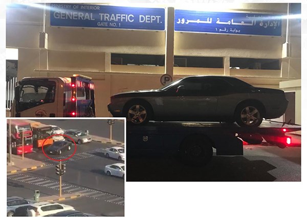 ضبط قائد مركبة عرقل السير في منطقة السالمية وإحالته إلى نظارة المرور