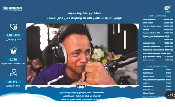 اليوتيوبر حسن سليمان «أبو فلة» الكويتي «يدفي قلوب» اللاجئين السوريين بجمع مليون دولار لدعمهم