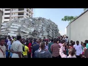 قتلى ومفقودون بانهيار ناطحة سحاب في نيجيريا