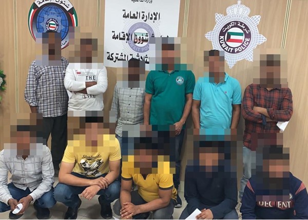 ضبط 35 شخصا مخالفا لقانون الإقامة في جليب الشيوخ و11 وافدا من قبل اللجنة الثلاثية