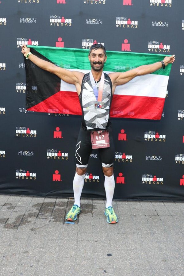 المقدم ركن بحري مهندس يوسف الشطي ممثل الجيش الكويتي يحقق المركز الأول في سباق الرجل الحديدي