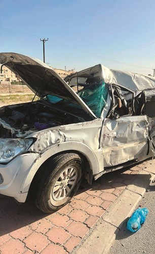 مصرع وإصابة 4 وافدين في تصادم «رباعية» بعمود إنارة على طريق 6.5