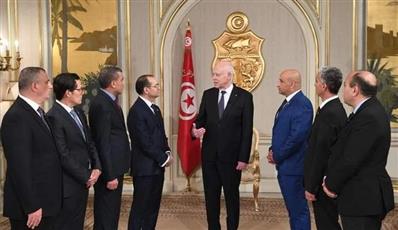 أعضاء هيئة الانتخابات التونسية يؤدون اليمين أمام الرئيس