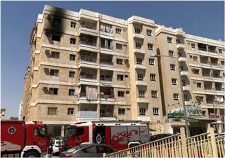 إخلاء عمارة من السكان في السالمية بعد اندلاع حريق شقة بالدور الخامس