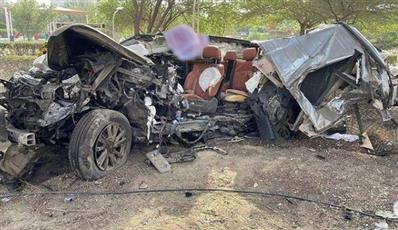 وفاة مواطن عسكري في حادث تصادم مروع على طريق الملك فهد