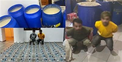 ضبط 328 شخص ومصنعين لتصنيع الخمور المحلية