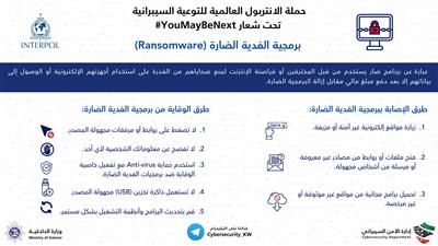«الأمن السيبراني» تعدد طرق الوقاية من فيروسات الفدية الضارة