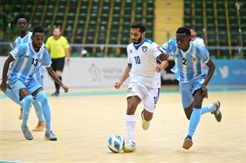 «أزرق الصالات» يفوز على نظيره الصومالي ببطولة كأس العرب
