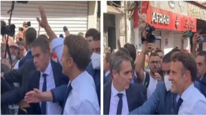 شاهد بالفيديو… حشود تطالب ماكرون بالرحيل أثناء تجواله وسط شوارع وهران بالجزائر