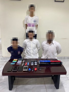 #الداخلية: ضبط تشكيل عصابي مكون من 4 أشخاص ينتحل صفة رجال الأمن