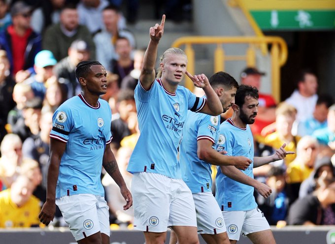 #مانشستر_سيتي يعبر #ولفرهامبتون بثلاثية.. ويتصدر #الدوري_الإنجليزي