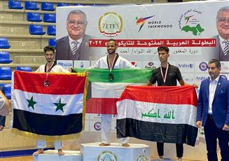 عبدالله الإبراهيم يحقق ذهبية البطولة العربية المفتوحة للتايكوندو