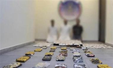 ضبط 40 كيلوغراماً من الحشيش و150 ألف قرص كبتاغون وسلاح ناري