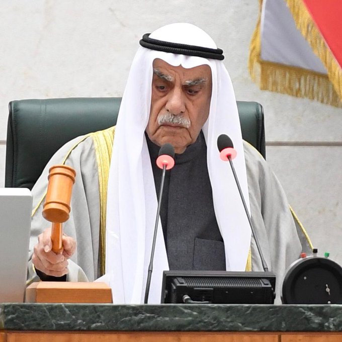 رئيس مجلس الأمة أحمد السعدون  أبن النائب السابق خلف دميثير ووزير التجارة والصناعة السابق هلال مشاري