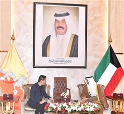 ملك مملكة بوتان يصل إلى البلاد في زيارة خاصة