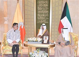 سمو ولي العهد يستقبل ملك مملكة بوتان بمناسبة زيارته الخاصة للبلاد