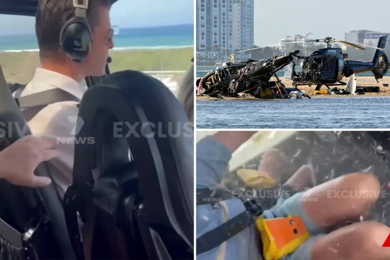 شاهد فيديو من داخل هليكوبتر لحظة اصطدامها بطائرة ثانية فوق شاطئ أسترالي