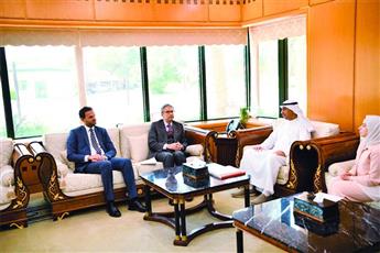القريفة يبحث مع السفير الإيطالي مجالات التعاون في تعزيز الأمن الغذائي
