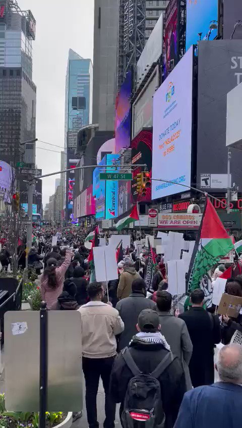 وقفة احتجاجية في نيويورك تنديداً بالاعتداءات الإسرائيلية على الأقصى