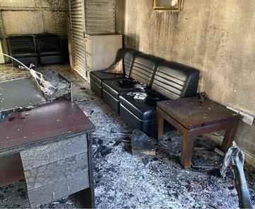السيطرة على حريق مدرسة في منطقة الرابية