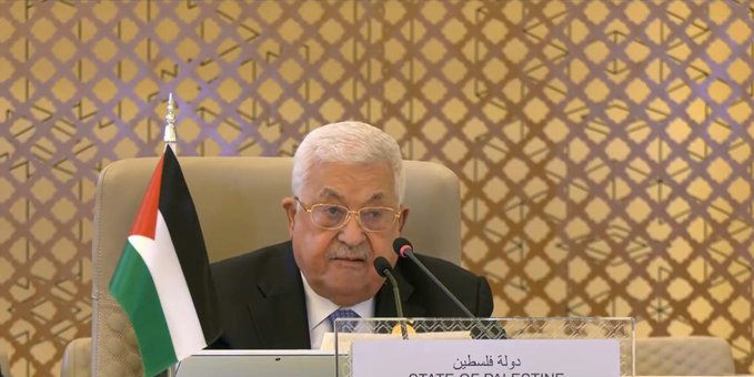 الرئيس الفلسطيني #محمود_عباس من #القمة_العربية:  نطالب المجتمع الدولي بتوفير الحماية للشعب الفلسطيني