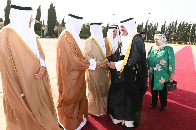 ممثل سمو أمير البلاد وسمو ولي العهد يغادر الأردن