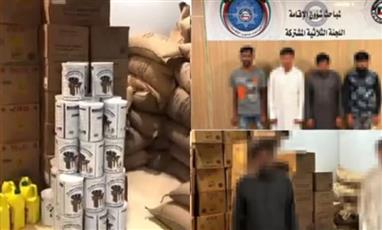 الداخلية: ضبط 4 مخالفين يبيعون المواد التموينية المدعومة بكميات كبيرة في «اسطبلات الهجن» بالجهراء
