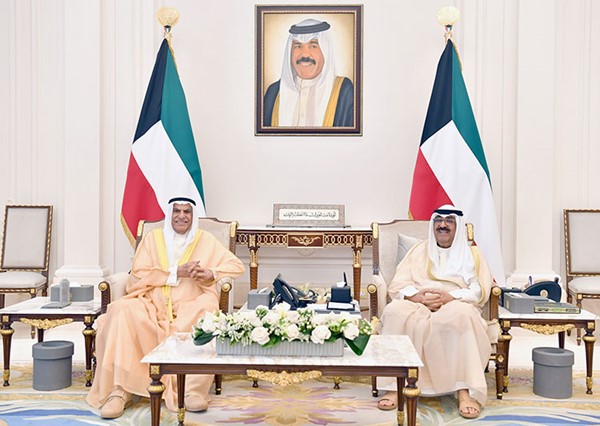 سمو ولي العهد استقبل رئيس مجلس الأمة وأعضاء مكتب المجلس لدور الانعقاد العادي الأول للفصل التشريعي الـ 17