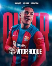 برشلونة يعلن ضم المهاجم البرازيلي فيتور روكي