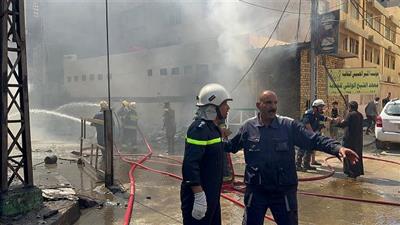 اختناق العشرات في حريق فندق بمحافظة النجف في العراق