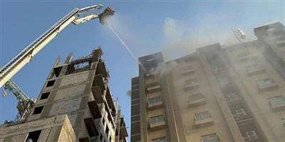 الإطفاء: إنقاذ محتجزين من حريق عمارة بالسالمية